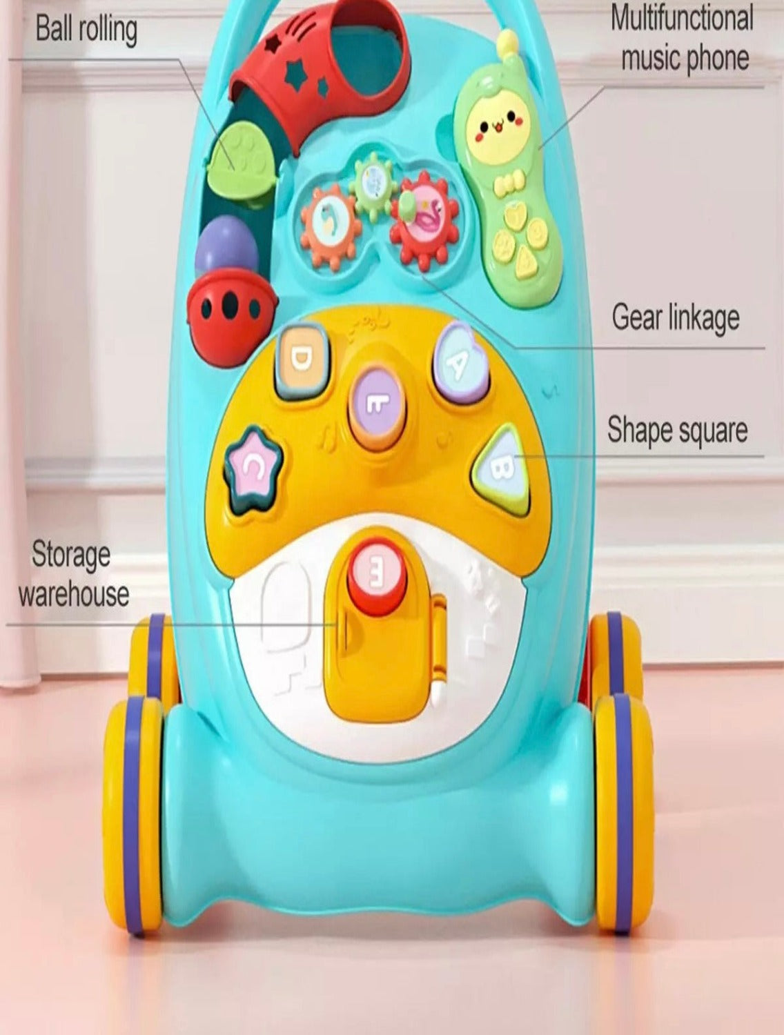 Multifunctional Baby Activity Walker (Green)