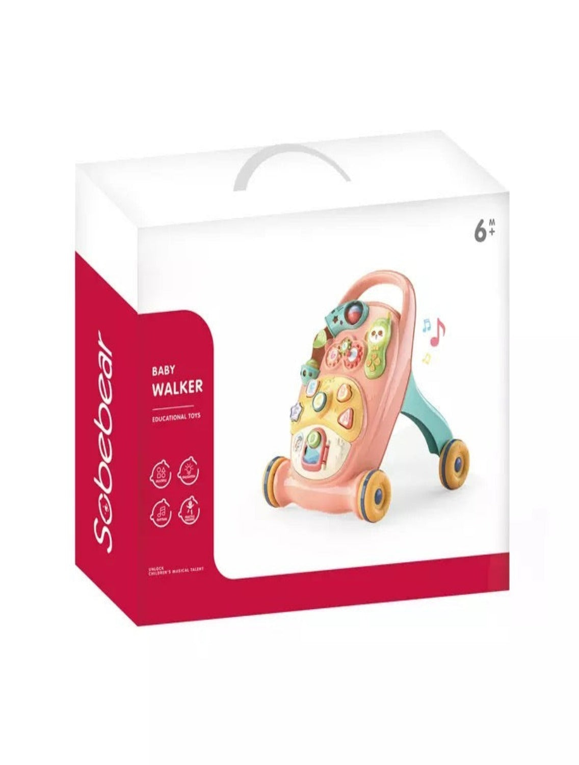 Multifunctional Baby Activity Walker (Pink)