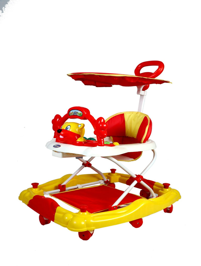 Cat Face Adjustable Rocker Walker With Light And Music