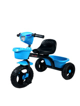 Musical Tricycle With Robo Light & Rear Basket (Blue)