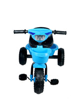 Musical Tricycle With Robo Light & Rear Basket (Blue)