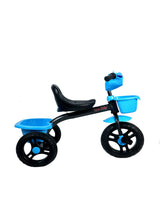 Musical Tricycle With Robo Light & Rear Basket (Blue)