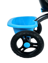 Musical Tricycle With Robo Light & Rear Basket (Blue)