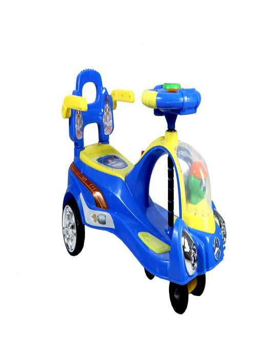 SPACE Ride on Magic Swing Cars with LED Light & Music - Blue