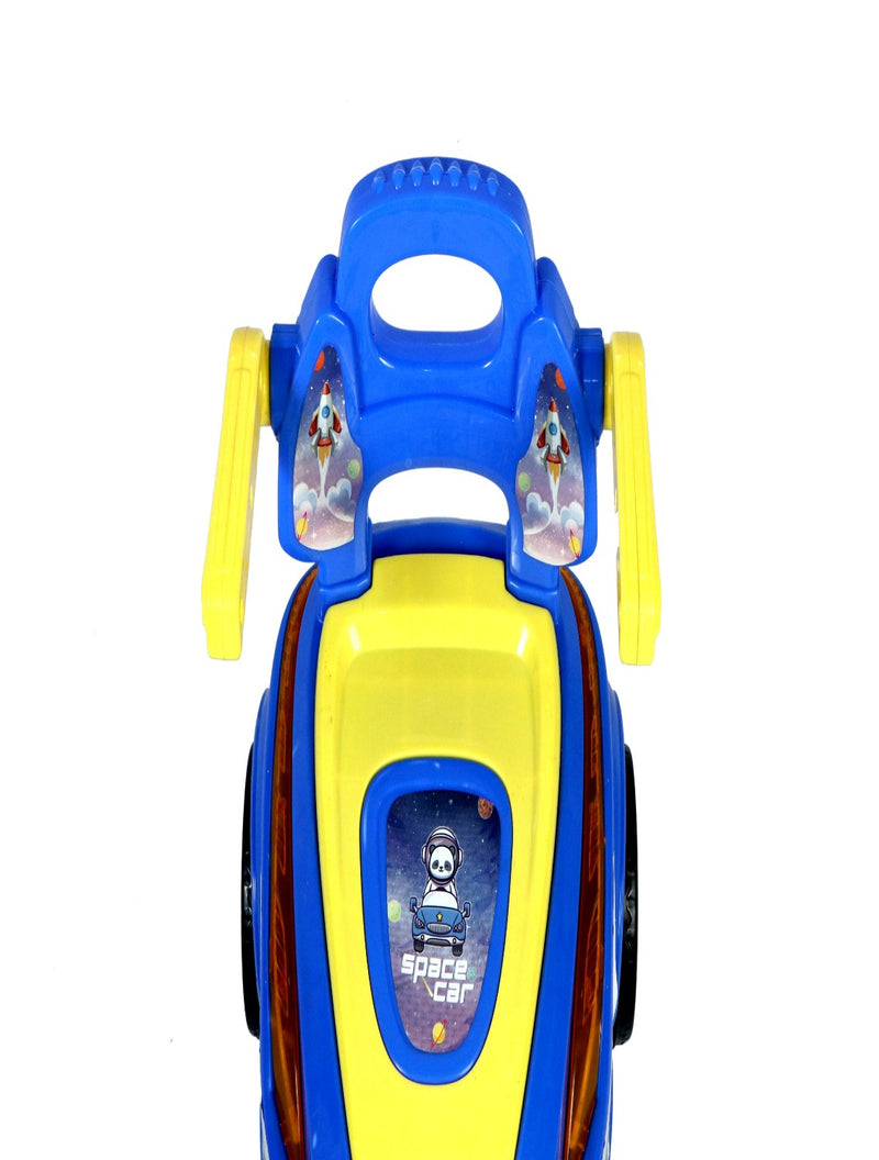 SPACE Ride on Magic Swing Cars with LED Light & Music - Blue