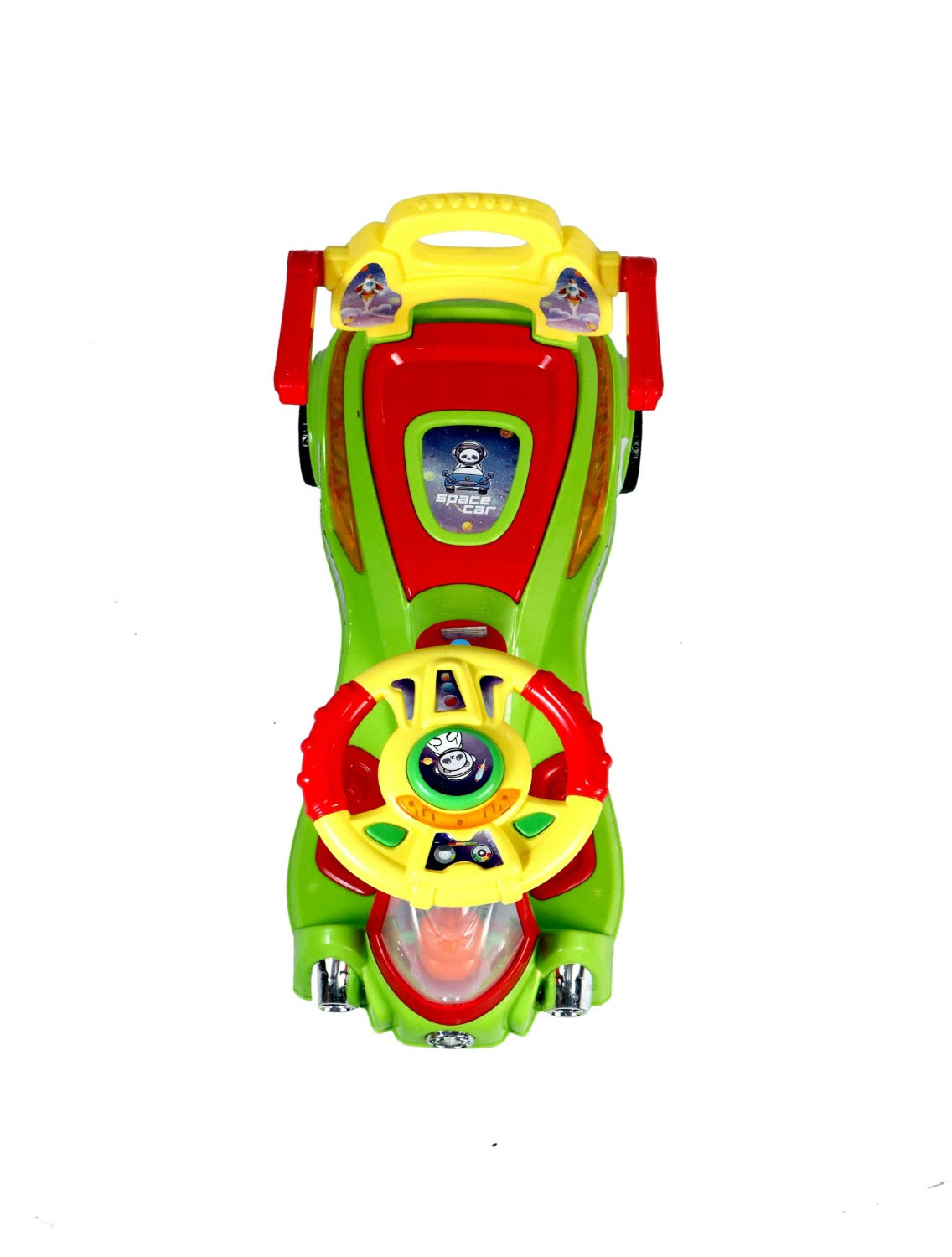 SPACE Ride on Magic Swing Cars with LED Light & Music - Green