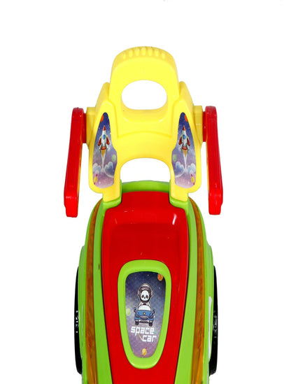 SPACE Ride on Magic Swing Cars with LED Light & Music - Green