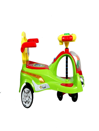 SPACE Ride on Magic Swing Cars with LED Light & Music - Green