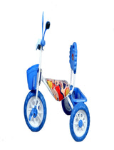 Musical Tricycle With Front & Rear Basket (Blue)