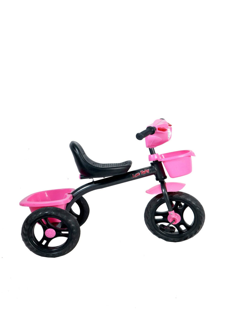 Musical Tricycle With Robo Light & Rear Basket (PINK)