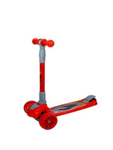 Kids Scooter with 4 Level Height Adjustment & LED Wheels - RED