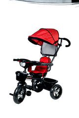 Musical Tricycle With Parental Handle & Canopy (BLUE)