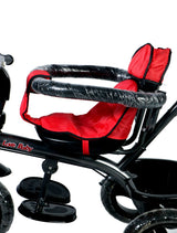 Tricycle with CUSHION CEAT Parental Handle & FRONT GAURD (RED)