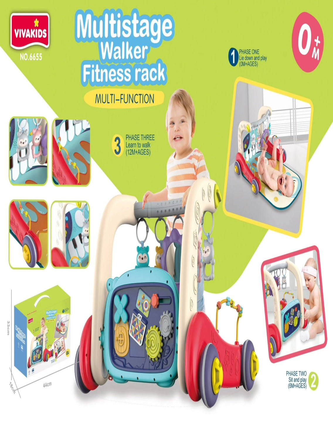 Multifunctional Baby Walker and Play GYM