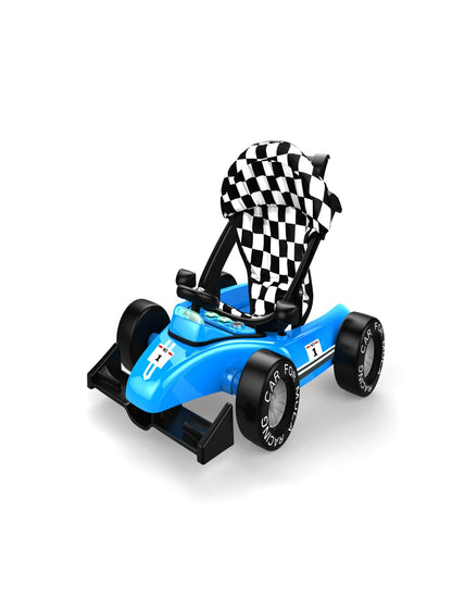 Multifunctional F1 Racing Car Musical Baby Walker (Blue)