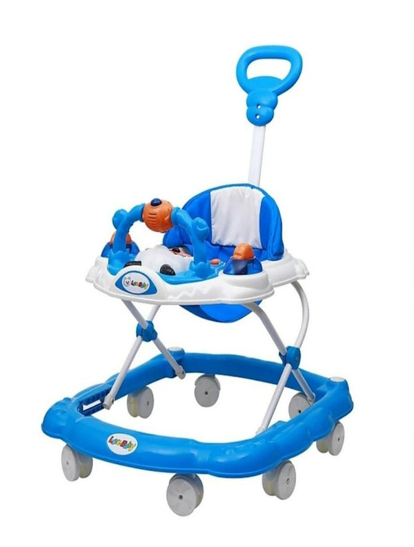 Height Adjustable Musical Walker With Parental Handle (BJ 301-H BLUE)