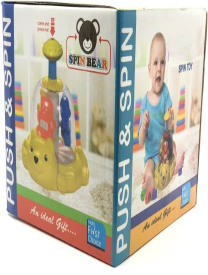 PUSH AND SPIN BEAR FOR KIDS (MULTICOLOR)