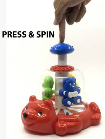 PUSH AND SPIN BEAR FOR KIDS (MULTICOLOR)