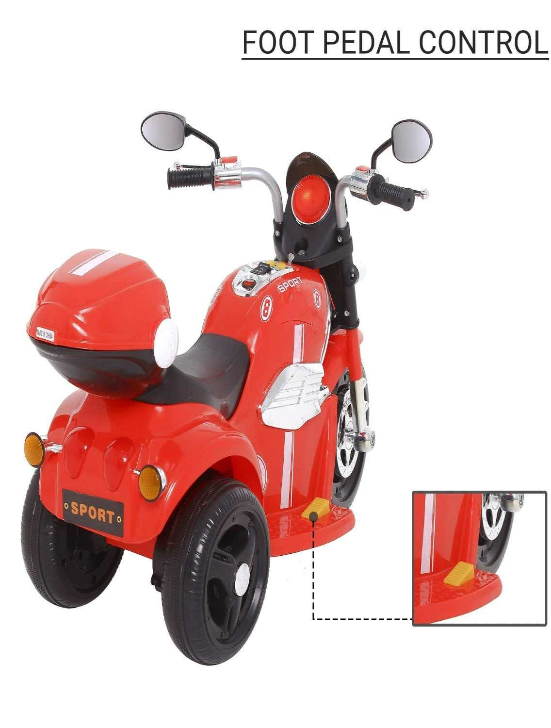 Battery Operated Bike HARLEY 6V (RED)